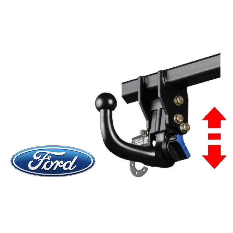 Attelage fourgon Ford Transit Custom boule démontable col de cygne ANTARION