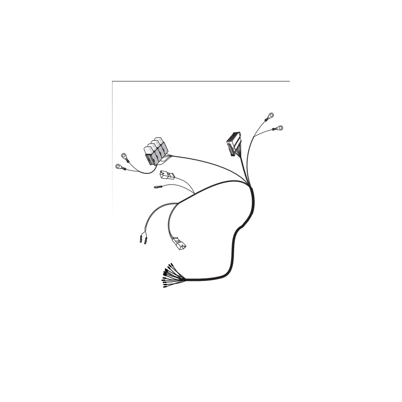 Faisceau JAEGER fourgon/CC Crafter/ Man TGE sans précablage 06/17+ 13 broches