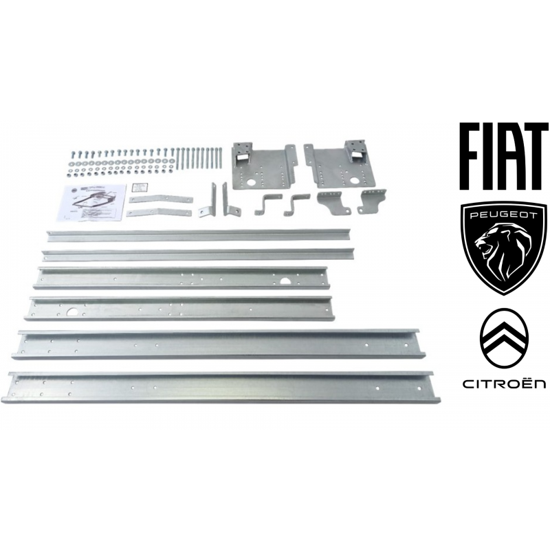 Fixations et rallonges 1200mm attelage camping-car Stellantis ANTARION