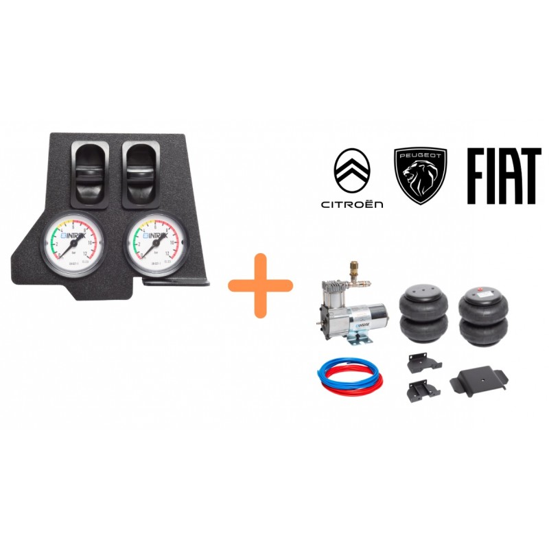 Kit suspensions pneumatiques 7'' Stellantis manomètre universel ANTARION