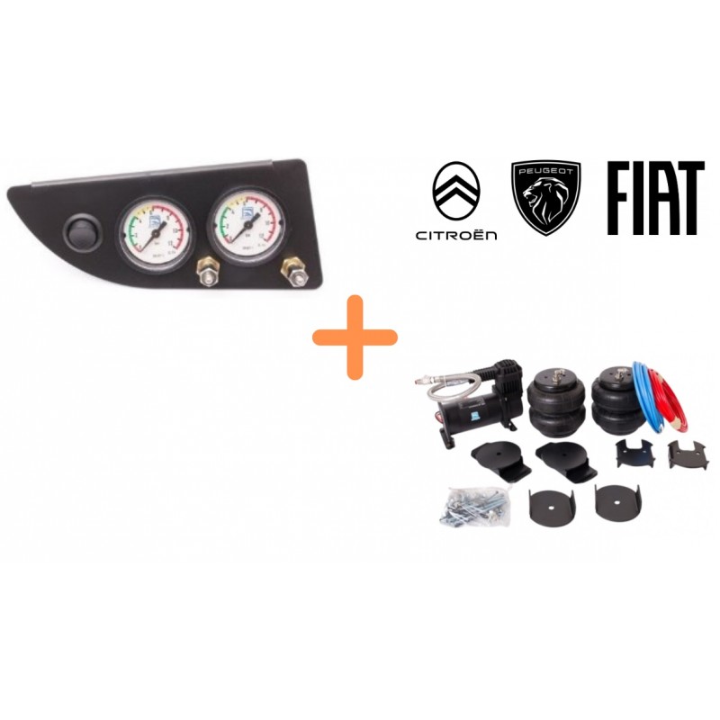 Kit suspensions pneumatiques 8'' Stellantis manomètre spécifique ANTARION